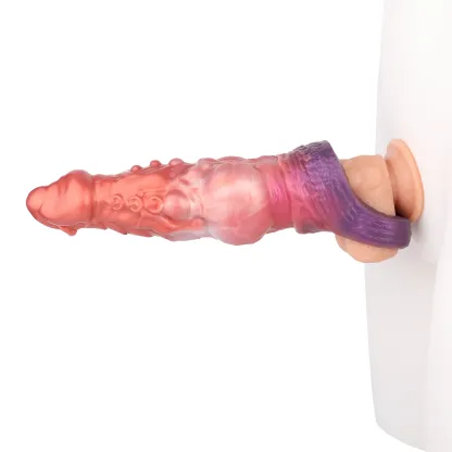 Nicholas 9.8" x 3.1" Purple Moutain Dragon Penis Enlargement Sleeve With 3 Size