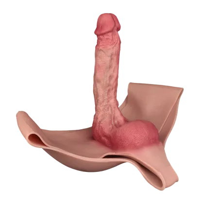 Isaac 9.2"x2" Huge Flesh Wearable Cock Sleeve For Men