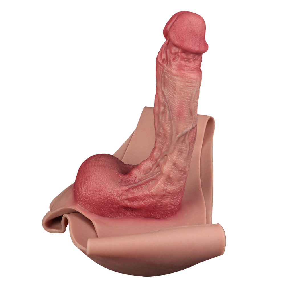 Isaac 9.2"x2" Huge Flesh Wearable Cock Sleeve For Men