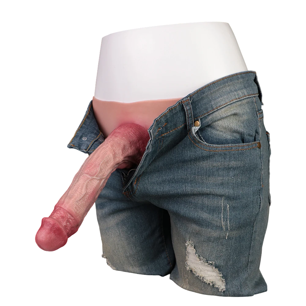 Isaac 9.2"x2" Huge Flesh Wearable Cock Sleeve For Men