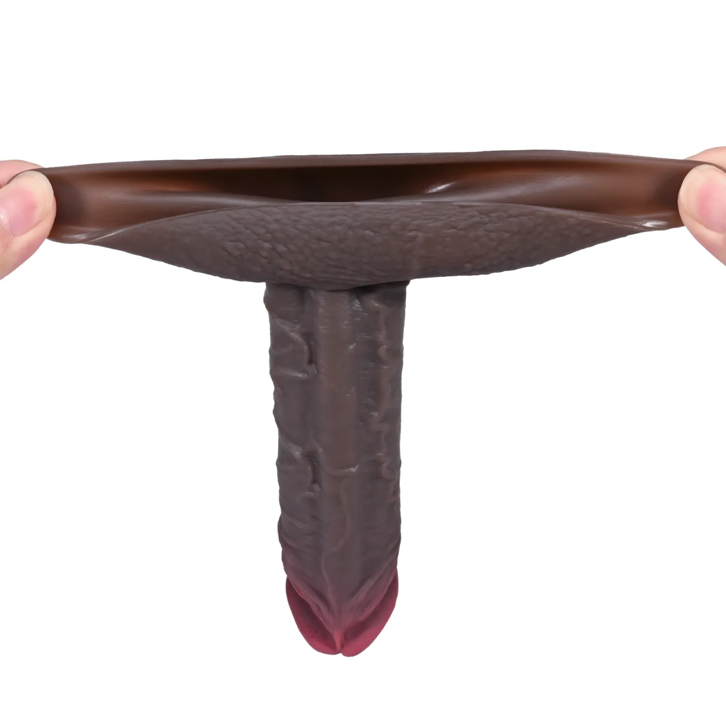 Jake 7.9"x1.4" Dual-Color Realistic Penis Sleeve- Adds 2.5" Extra Length