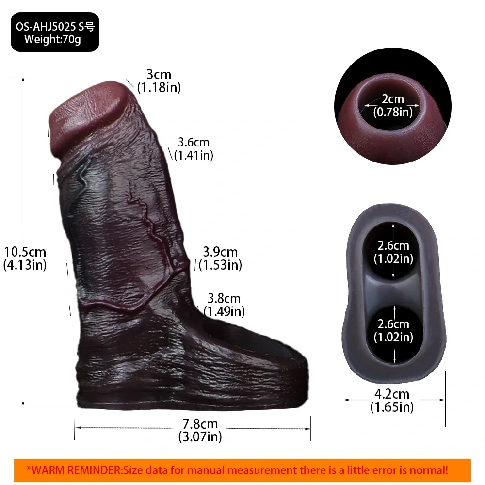 Jason 6.1“ x 1.9” Liquid Silicone Open Ended Cock Girth Sleeve