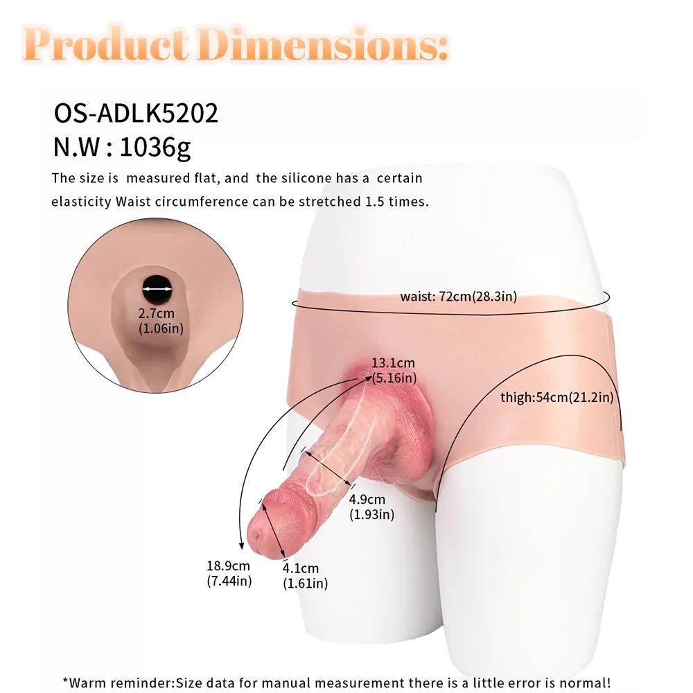 Jasper 7.4" x 1.9" Flesh Strap-on Penis Sleeve