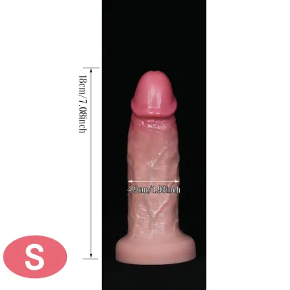 Jim Realistic Silicone Dildo, 3 Sizes, Soft Real Skin