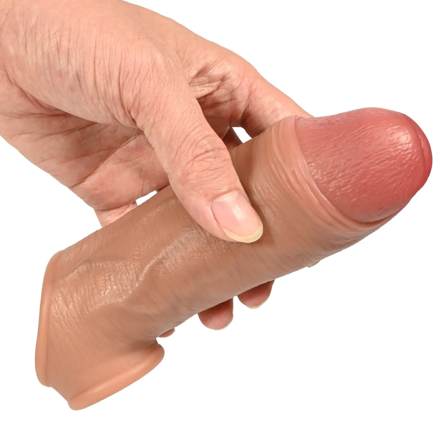 Julian 7" x 1.77" Flesh Realistic Penis Extender Sleeve 