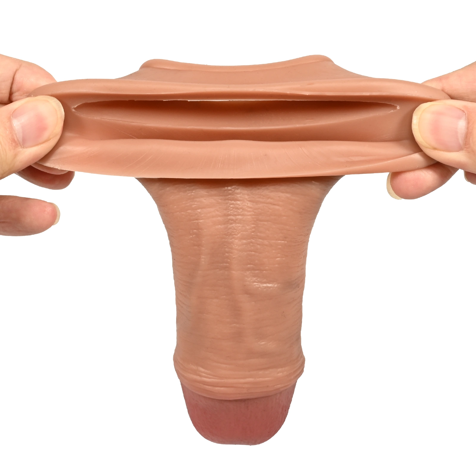 Julian 7" x 1.77" Flesh Realistic Penis Extender Sleeve 