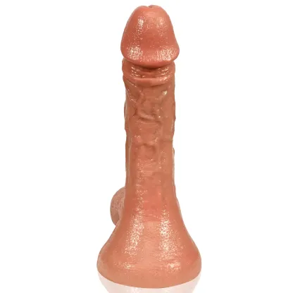 Leo 7 inch Flesh Realistic Dildo with Big Balls