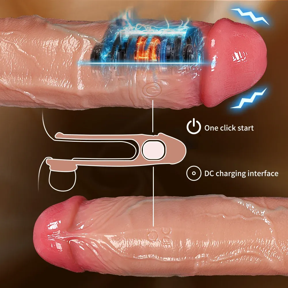 Luke 7.5"× 1.6" Electric Dildo Cover with Vibrating Modes
