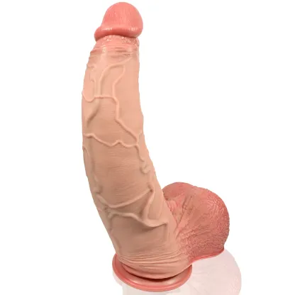 Malik 16" x 3.7"  Huge Curved Suction Cup Dildo-DickExtension