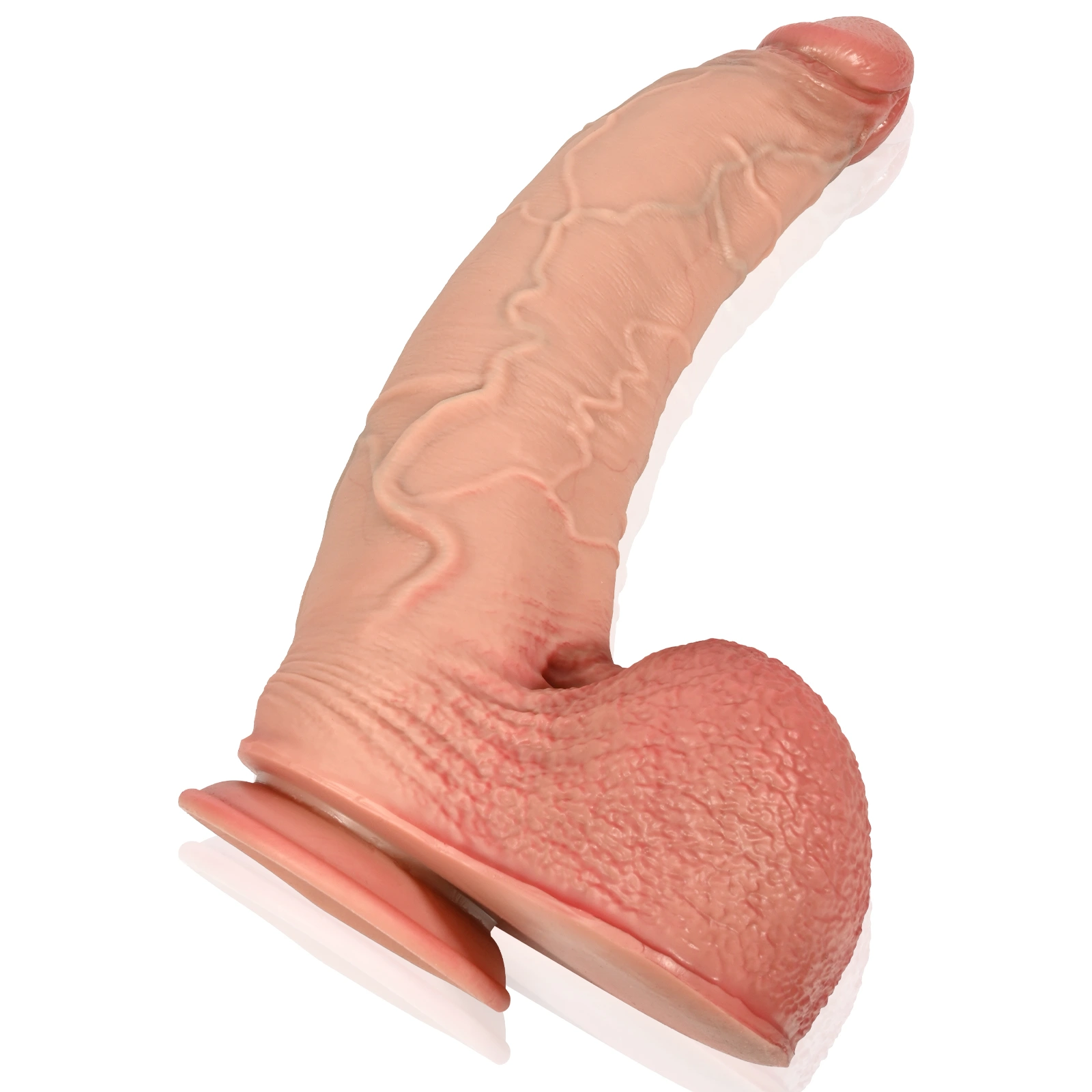 Malik 16" x 3.7"  Huge Curved Suction Cup Dildo-DickExtension