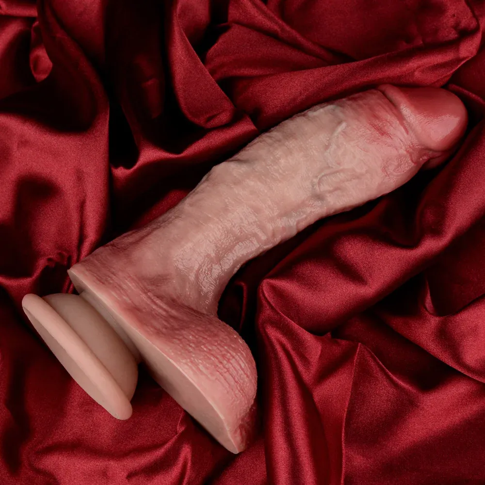 Mask 6"x1.7"  Flesh Soft Realistic Thick Dildo 