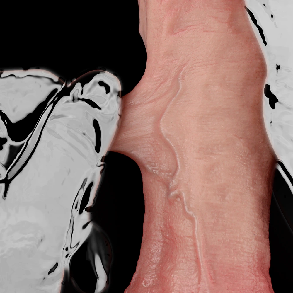 Mask 6"x1.7"  Flesh Soft Realistic Thick Dildo 