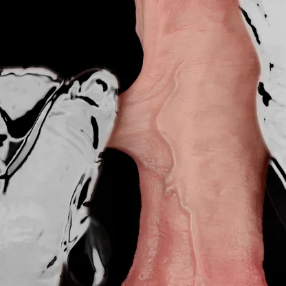 Mask 6"x1.7"  Flesh Soft Realistic Thick Dildo 