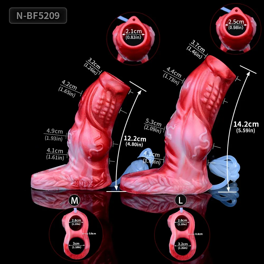 Monet 5.6" x 2.0" Water Spraying Penis Girth Sleeve