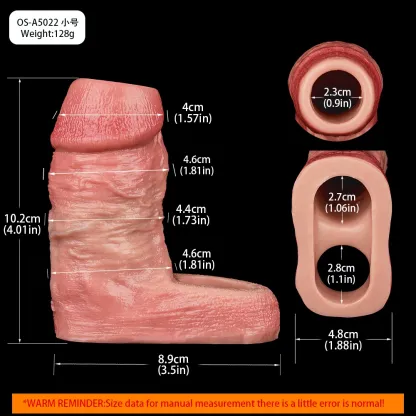 Maui 5.9” x 1.77” Realistic Thick Cock Girth Sleeve(S-L)