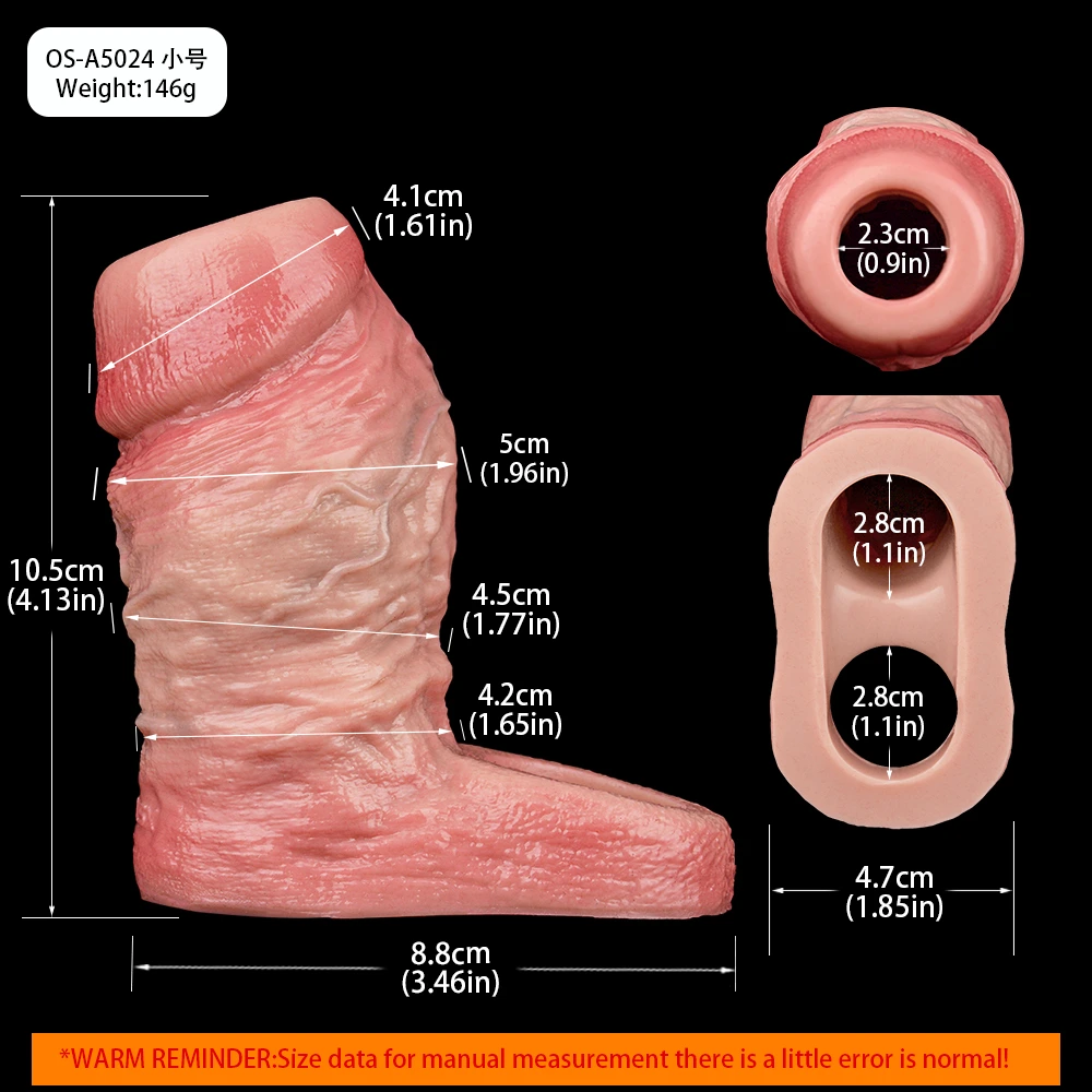 Larry Thick Penis Girth Sleeve 4 Sizes Available