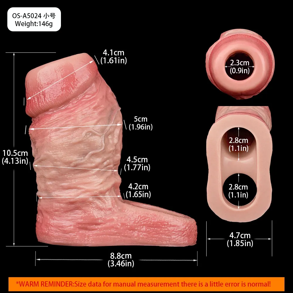 Larry Thick Penis Girth Sleeve 4 Sizes Available