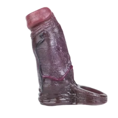 Jason 6.1“ x 1.9” Liquid Silicone Open Ended Cock Girth Sleeve