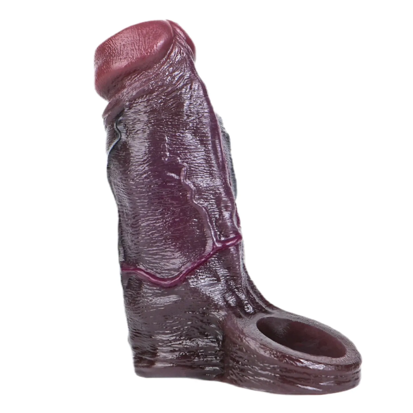 Jason 6.1“ x 1.9” Liquid Silicone Open Ended Cock Girth Sleeve