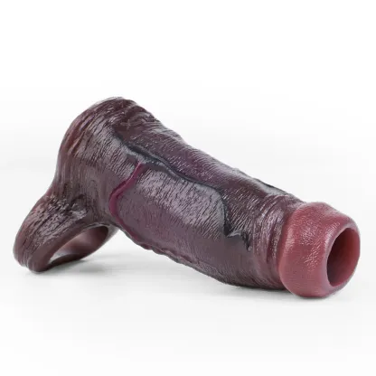 Jason 6.1“ x 1.9” Liquid Silicone Open Ended Cock Girth Sleeve