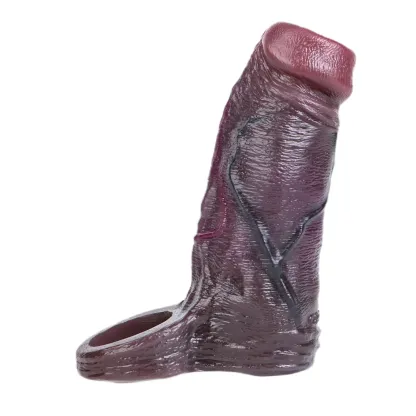 Jason 6.1“ x 1.9” Liquid Silicone Open Ended Cock Girth Sleeve