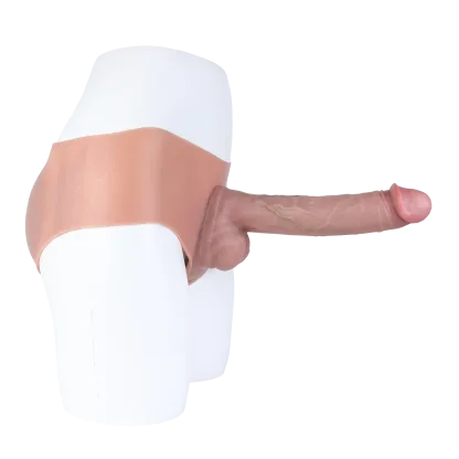Owen 10"x2" Realistic Wearable Penis Sleeve with 3 Adjustable Plugs for Male Enhancement