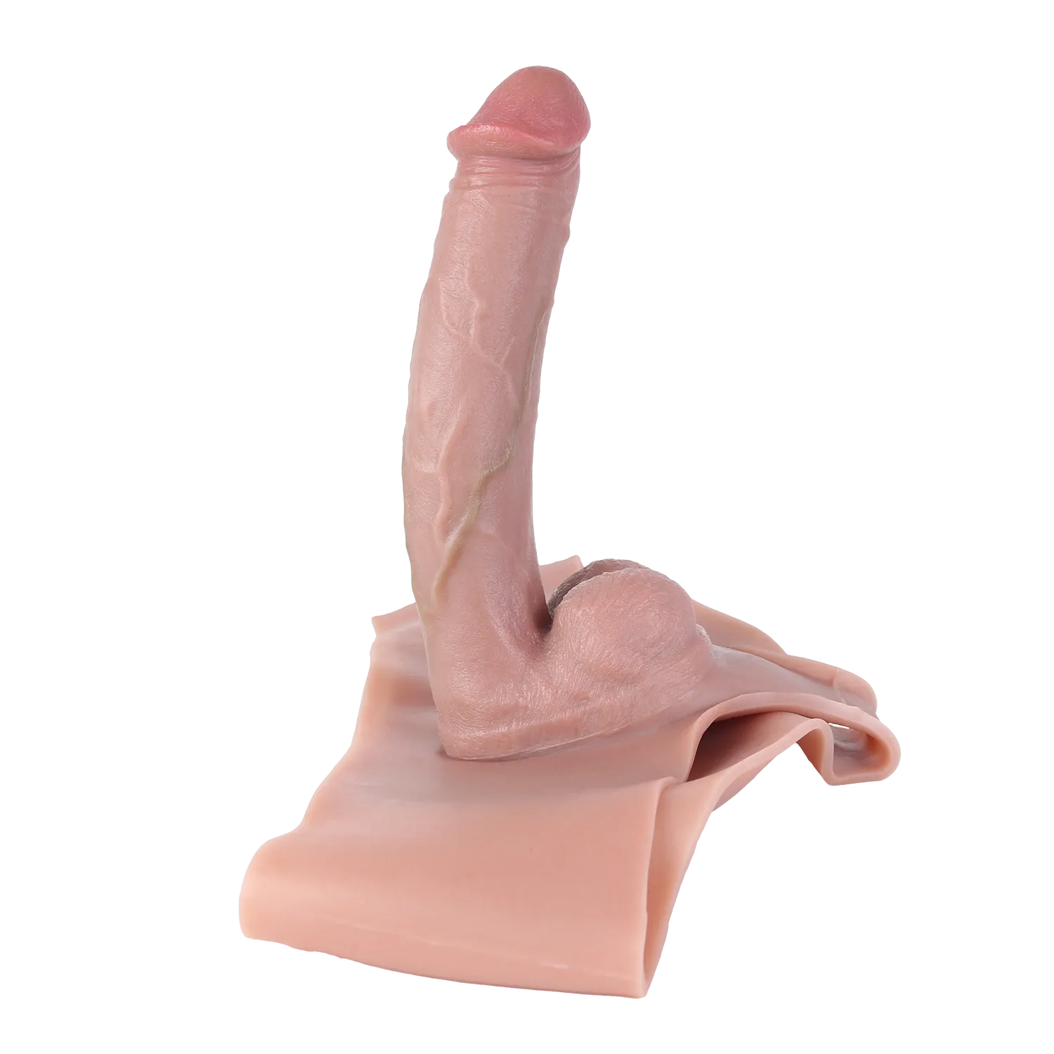 Owen 10"x2" Realistic Wearable Penis Sleeve with 3 Adjustable Plugs for Male Enhancement