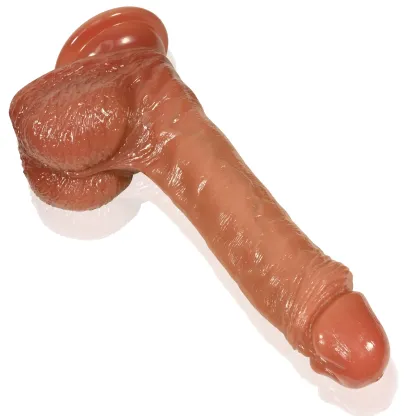 Luke 5.7"x1.3" Flesh Realistic Thrusting Dildos, Body-safe Silicone