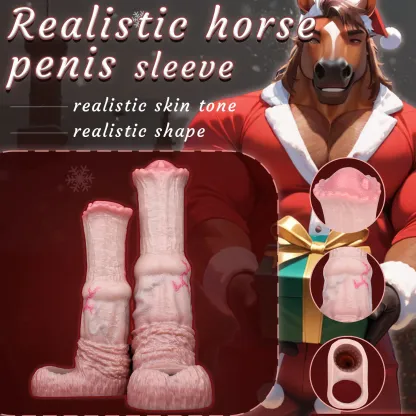 Realistic Horse Penis Sleeve, Fantasy Sleeve, 2 Sizes For Enhancing & Delay Ejaculation
