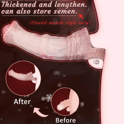 Realistic Horse Penis Sleeve, Fantasy Sleeve, 2 Sizes For Enhancing & Delay Ejaculation