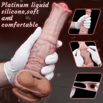 Realistic Horse Penis Sleeve, Fantasy Sleeve, 2 Sizes For Enhancing & Delay Ejaculation