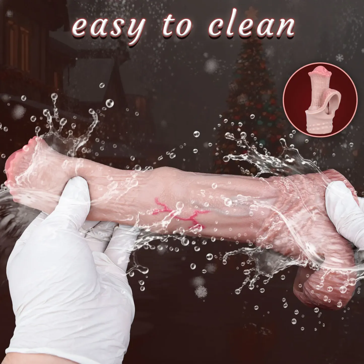 Realistic Horse Penis Sleeve, Fantasy Sleeve, 2 Sizes For Enhancing & Delay Ejaculation