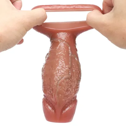 Robby 5.5" x 2.2" Realistic Open-End Thick Penis Girth Sleeve 