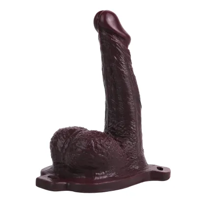 Dave 7.5" x 1.7" Strap on Realistic Brown Penis Sleeve