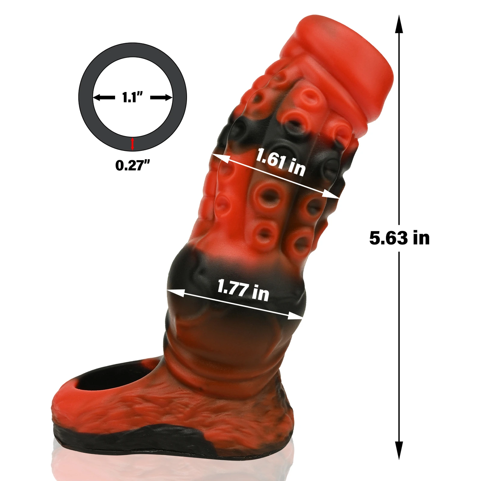 Sebastian 5.6" x 1.6" Cock Girth Sleeve In Fantasy Shape