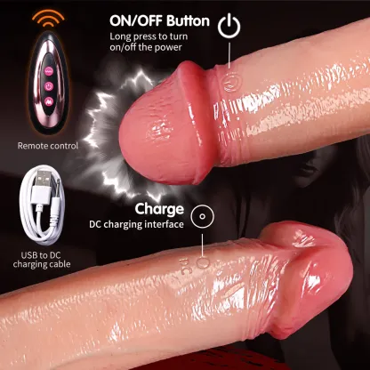 Tyler 9.1"× 1.9"  Electric Penis Sleeve With 9 Vibration Modes