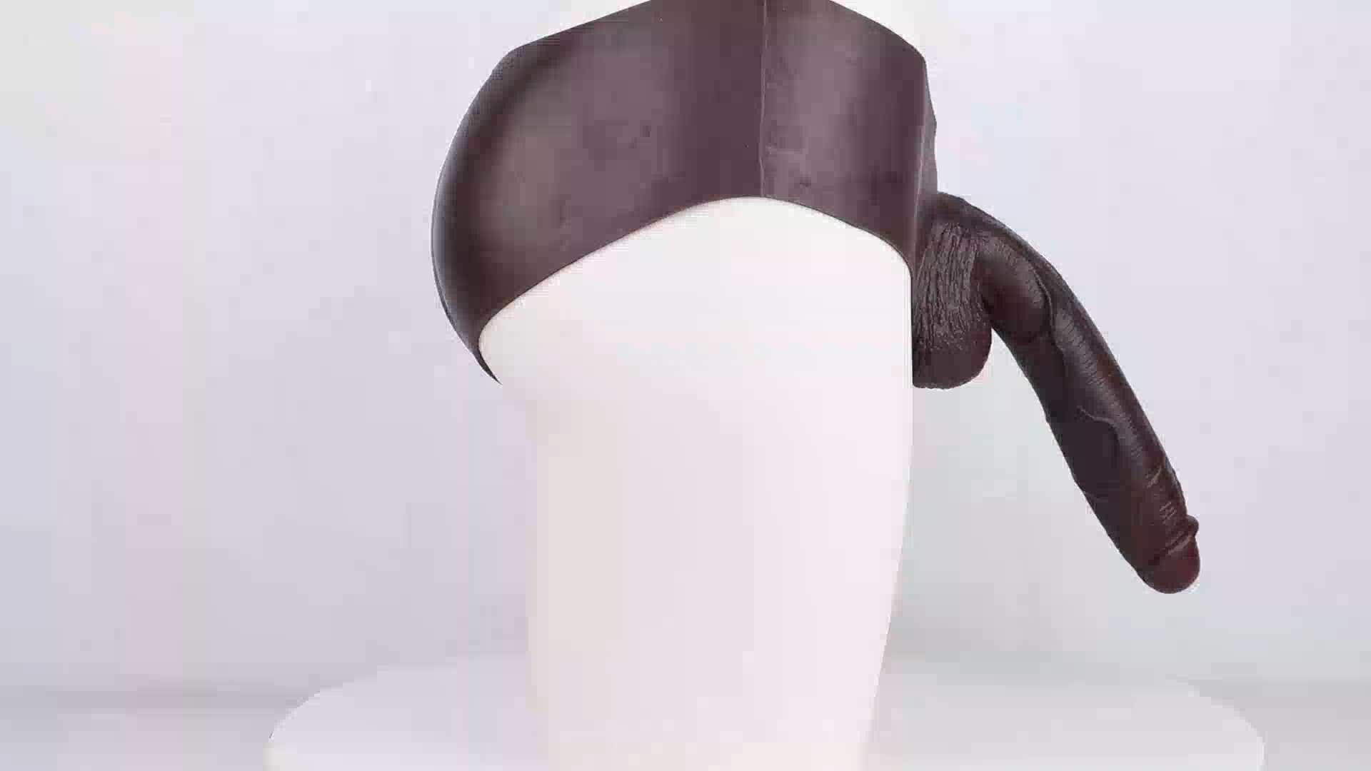 Byron 10.1" x 1.97" Wearable Realistic Black Huge Cock Extender