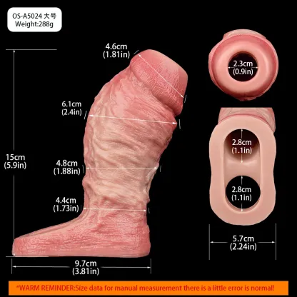 Larry Thick Penis Girth Sleeve 4 Sizes Available