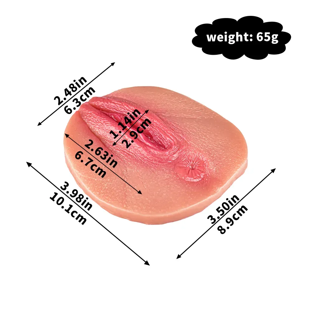 Zoe Realistic Silicone Fake Vagina Pad, Skin-Friendly 
