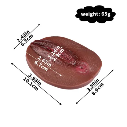 Zoe Realistic Silicone Fake Vagina Pad, Skin-Friendly 