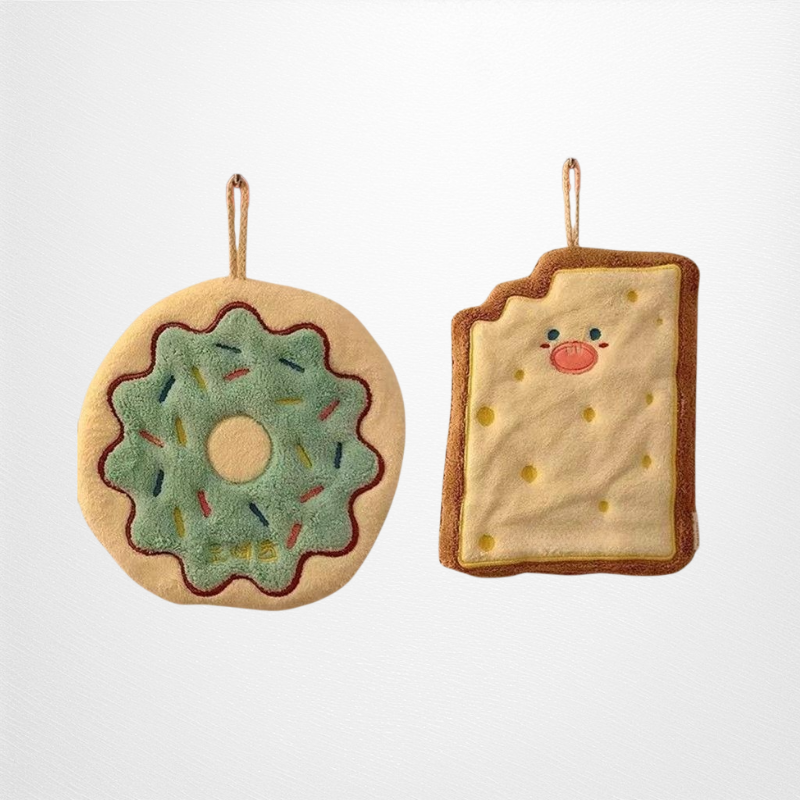 Cute, thickened, quick-drying hanging hand towel