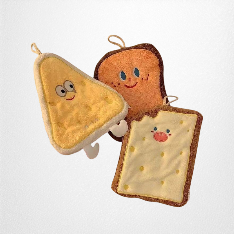 Cute, thickened, quick-drying hanging hand towel