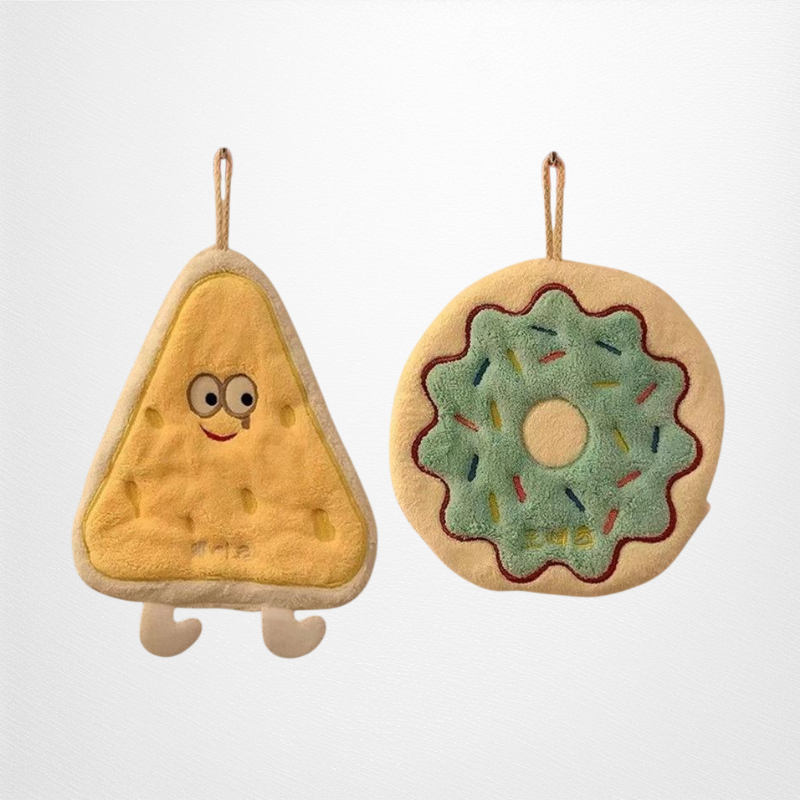 Cute, thickened, quick-drying hanging hand towel