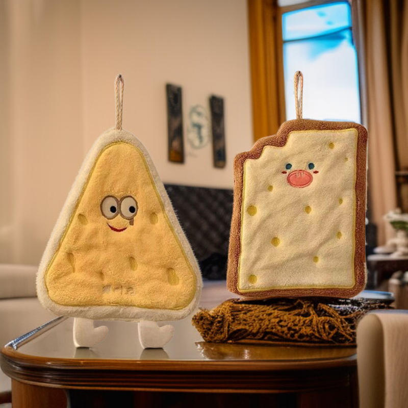 Cute, thickened, quick-drying hanging hand towel