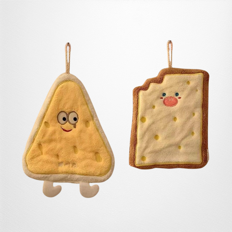 Cute, thickened, quick-drying hanging hand towel