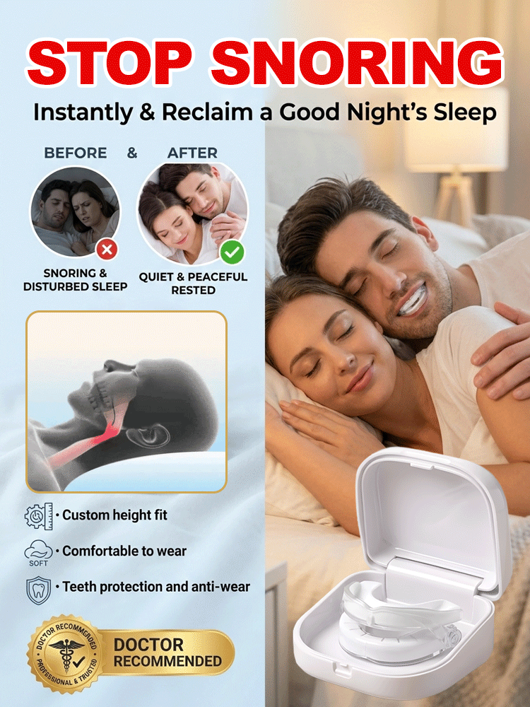 [Doctor Recommended] Professional Smart Anti-Snoring Device【Stop snoring in 1 second and restore deep sleep.】