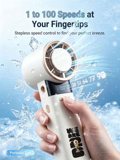 【World Cup Limited Edition】Semiconductor Handheld Cooling Fan【Aerospace-grade semiconductor cooling, instant cooling in 3 seconds!】