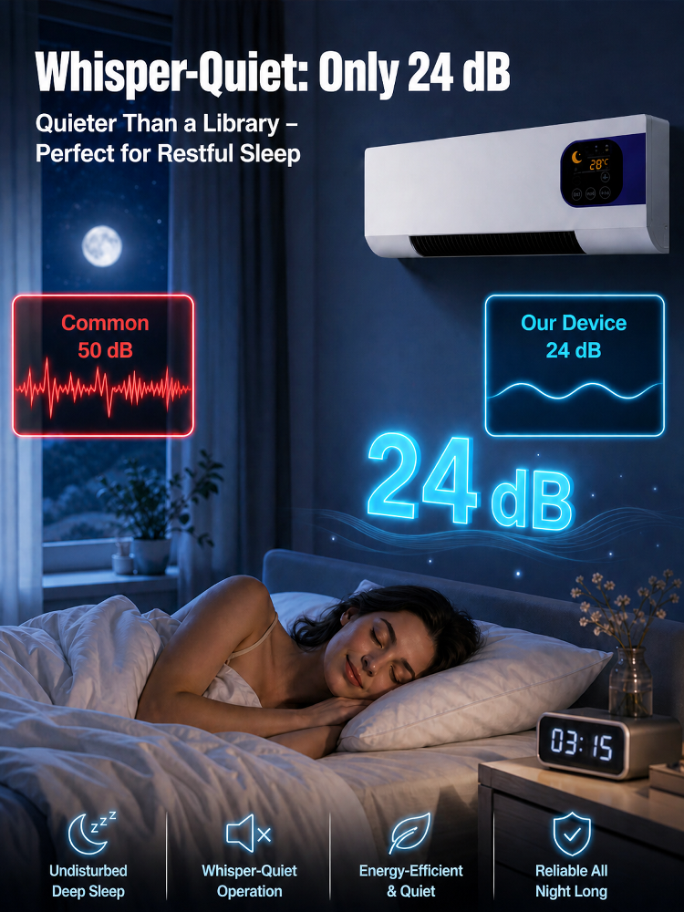 【Cools down in 3 seconds, a summer essential!】Wall-mounted Heating and Cooling Air Conditioner【One unit is equivalent to four, meeting all your needs!】