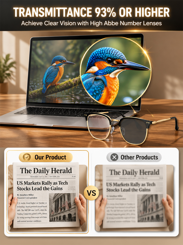 [No Eye Exam Required] Retro-Style Smart Zoom Photochromic Reading Glasses【It also features photochromic properties, blue light protection, and fatigue reduction!】
