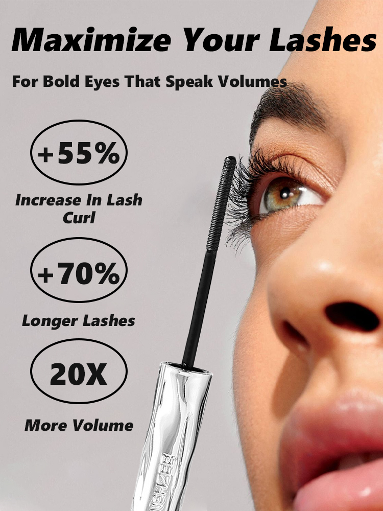 [Enlarge your eyes]Small steel tube mascara,2025 hot-selling mascara!